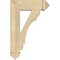 Ekena Millwork Olympic Arts & Crafts Rough Sawn Bracket, Douglas Fir, 4"W x 16"D x 24"H BKT04X16X24OLY03RDF - alternate 3